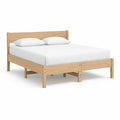 Doppelbett aus massivem Kiefernholz Natur 160 x 200 cm